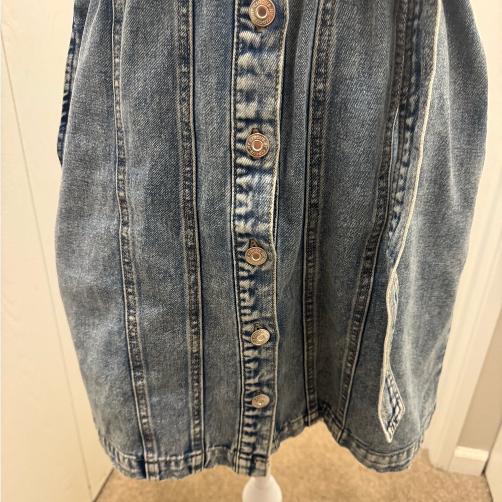 Circus NY Halter collared belted denim dress - Picture 7 of 8